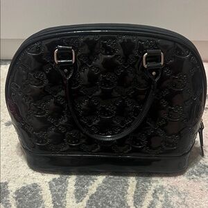 Hello Kitty Black Patent Dome Satchel